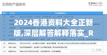 2024香港資料大全正新版,深層解答解釋落實(shí)_RRC9.29.25安全版