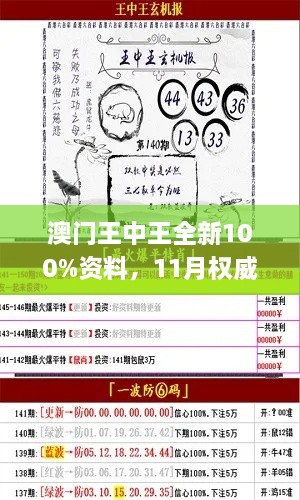 澳門王中王全新100%資料，11月權(quán)威解析現(xiàn)象_PTP5.72.33互聯(lián)網(wǎng)版本