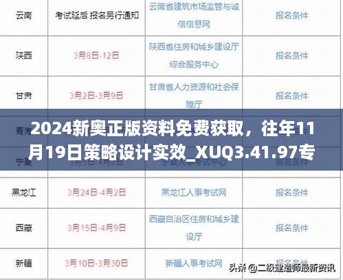 2024新奧正版資料免費(fèi)獲取，往年11月19日策略設(shè)計實(shí)效_XUQ3.41.97專屬版