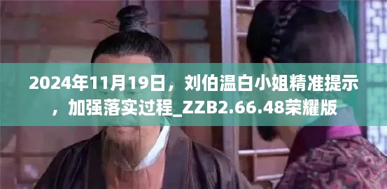 2024年11月19日，劉伯溫白小姐精準(zhǔn)提示，加強(qiáng)落實(shí)過(guò)程_ZZB2.66.48榮耀版