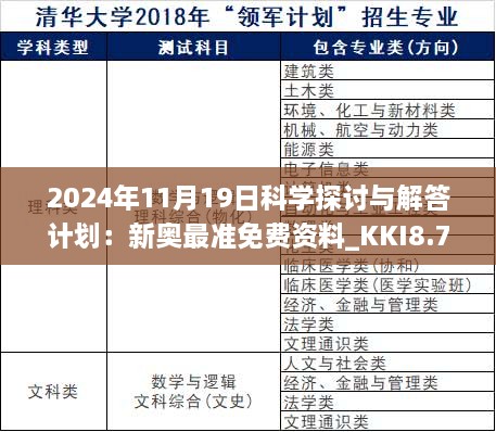 2024年11月19日科學探討與解答計劃：新奧最準免費資料_KKI8.74.62響應版本