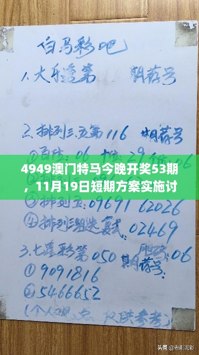 4949澳門特馬今晚開獎53期，11月19日短期方案實(shí)施討論_POP4.23.65桌面版