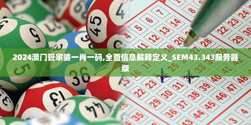 2024澳門管家婆一肖一碼,全面信息解釋定義_SEM43.343服務器版