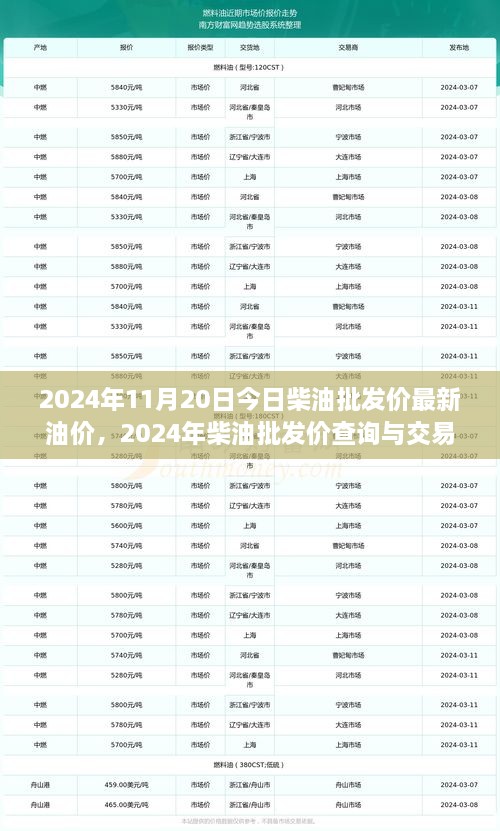 2024年柴油批發(fā)價最新動態(tài)，油價詳解與交易策略