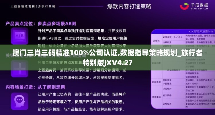 澳門三肖三碼精準100%公司認證,數據指導策略規(guī)劃_旅行者特別版JXV4.27