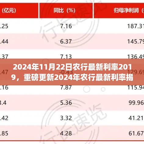 揭秘2024年農(nóng)行最新利率，理財(cái)規(guī)劃新篇章開(kāi)啟！