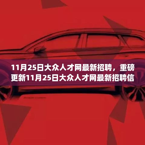 11月25日大眾人才網(wǎng)最新招聘信息大揭秘，理想職位等你來挑戰(zhàn)！