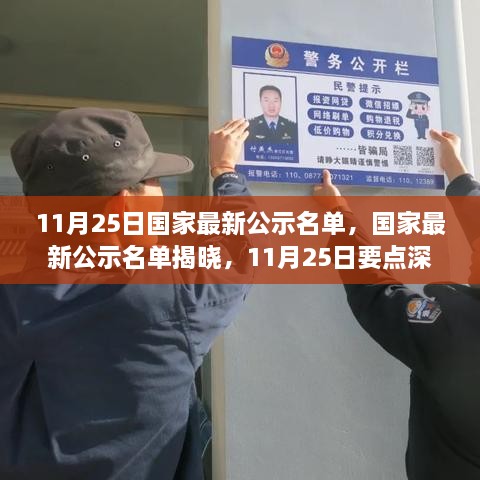 11月25日國家最新公示名單，國家最新公示名單揭曉，11月25日要點深度解讀