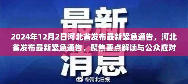 河北省最新緊急通告解讀與公眾應對指南，聚焦要點解讀