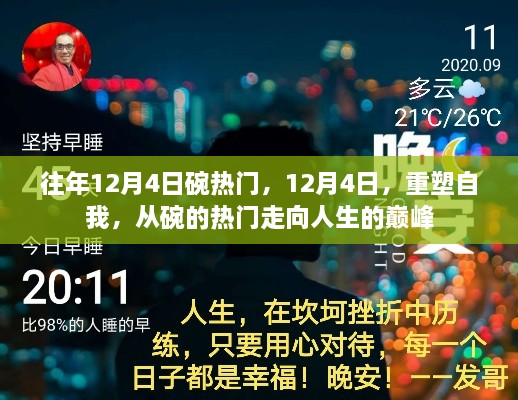 12月4日，從碗的熱門走向人生巔峰，重塑自我之旅