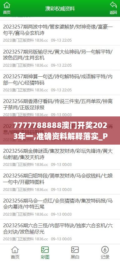 7777788888澳門開獎2023年一,準(zhǔn)確資料解釋落實_Premium5.476