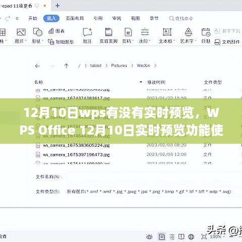 WPS Office 12月10日實(shí)時(shí)預(yù)覽功能使用詳解