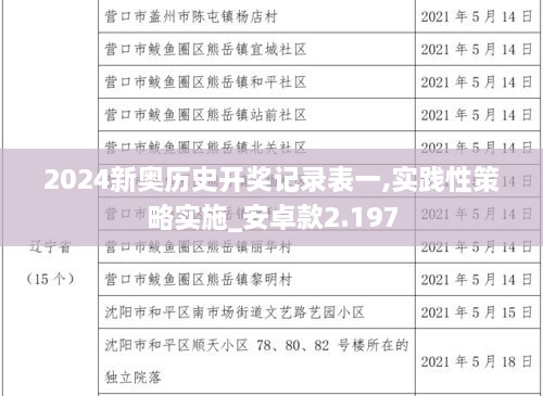 2024新奧歷史開獎(jiǎng)記錄表一,實(shí)踐性策略實(shí)施_安卓款2.197