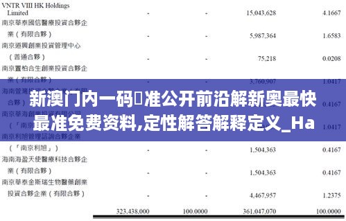 新澳門(mén)內(nèi)一碼棈準(zhǔn)公開(kāi)前沿解新奧最快最準(zhǔn)免費(fèi)資料,定性解答解釋定義_Harmony4.192