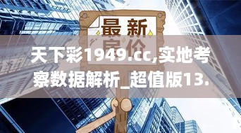 天下彩1949.cc,實(shí)地考察數(shù)據(jù)解析_超值版13.912