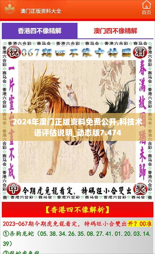 2024年澳門正版資料免費(fèi)公開,科技術(shù)語評估說明_動態(tài)版7.474