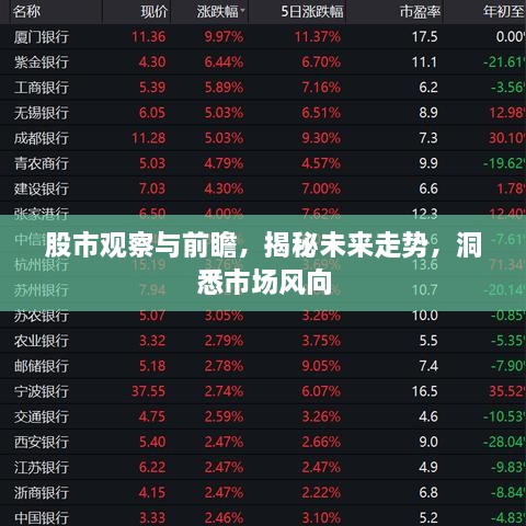 股市觀察與前瞻，揭秘未來走勢，洞悉市場風(fēng)向