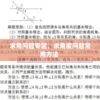 求角問題專題，求角度問題常用方法 