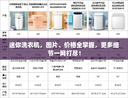 迷你洗衣機(jī)，圖片、價格全掌握，更多細(xì)節(jié)一網(wǎng)打盡！