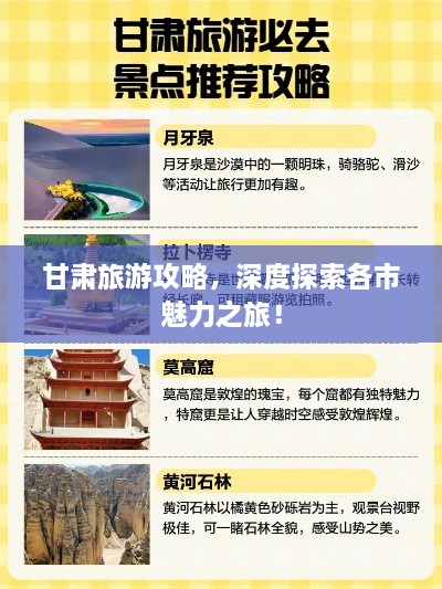 甘肅旅游攻略，深度探索各市魅力之旅！