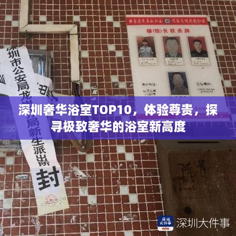 深圳奢華浴室TOP10，體驗尊貴，探尋極致奢華的浴室新高度