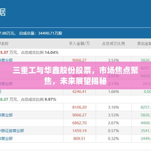 三重工與華鑫股份股票，市場焦點聚焦，未來展望揭秘