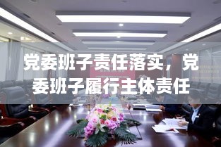 黨委班子責任落實，黨委班子履行主體責任的建議 